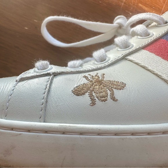 Gucci Ace Bees and Stars sneakers size 38.5 - Picture 6 of 10